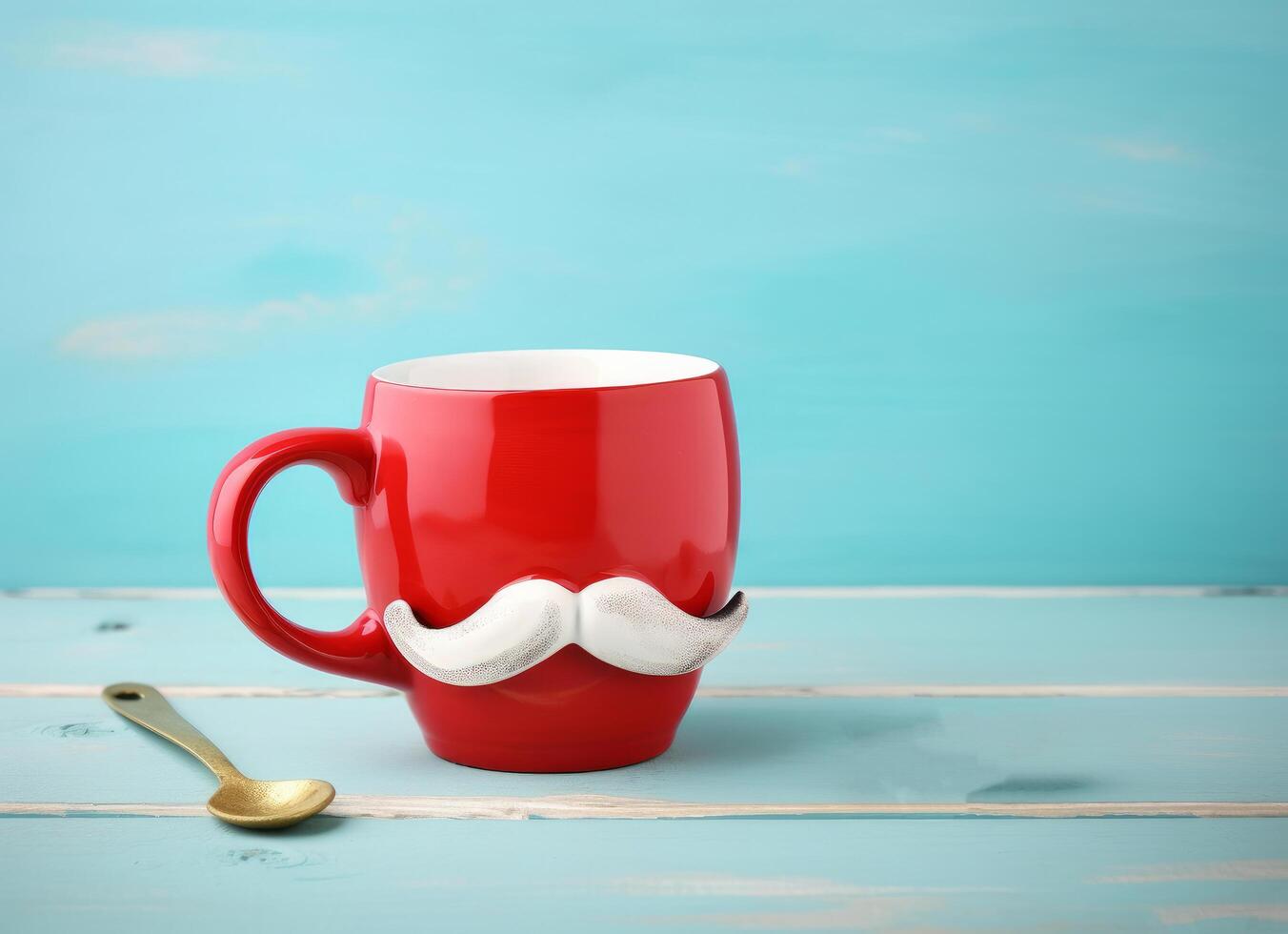 Happy Father's Day Background with Mug. Illustration photo