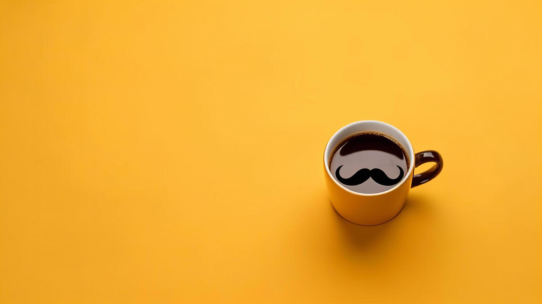 Happy Father's Day Background with Mug. Illustration photo