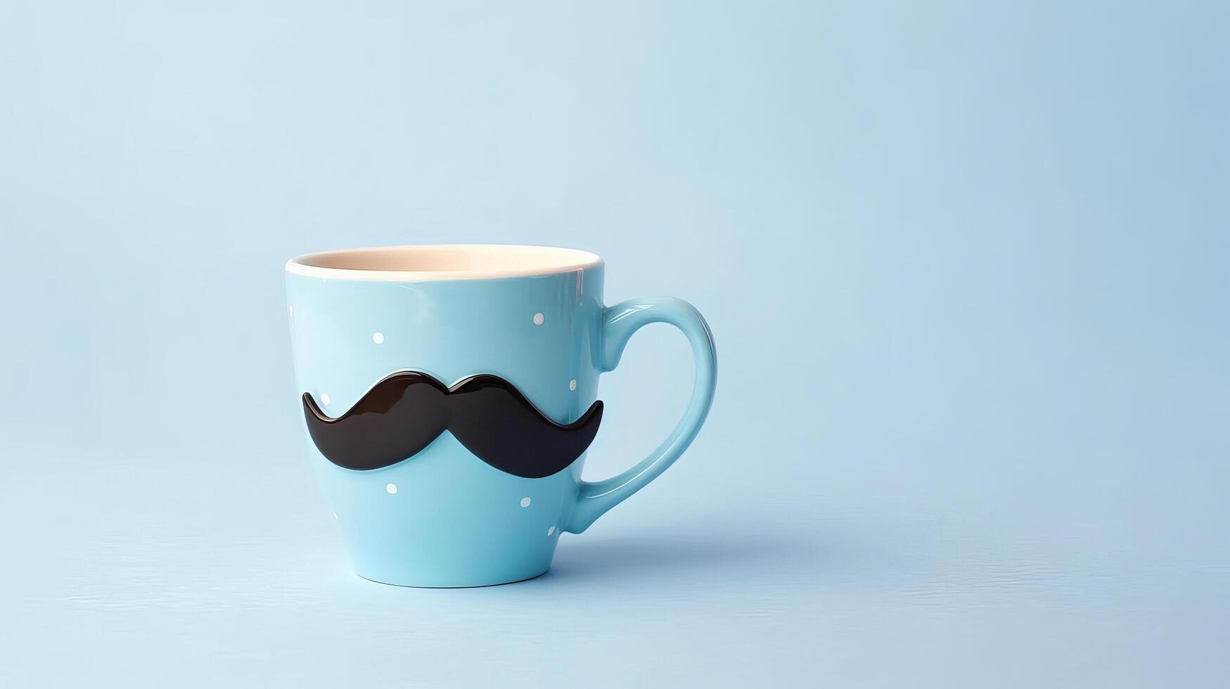 Happy Father's Day Background with Mug. Illustration photo