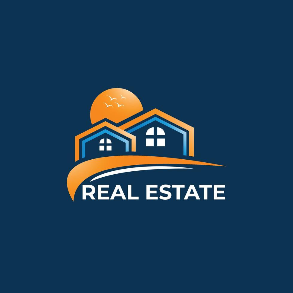 real estate logo design, Real Estate, Building, and Construction Logo Vector Design.