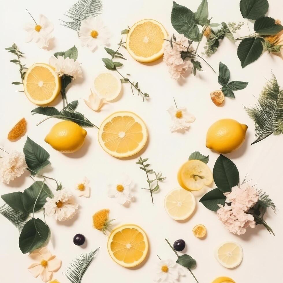 Minimalist summer background for social media post. Illustration photo