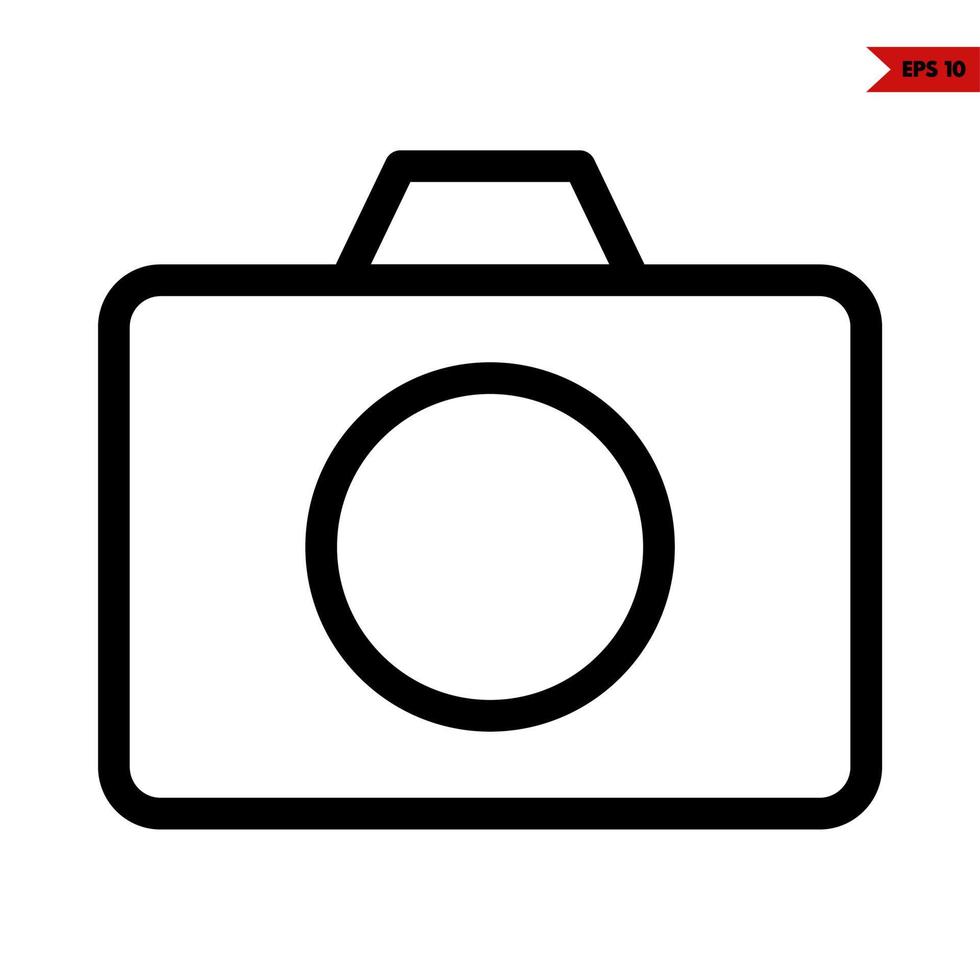 camera photo  line icon vector