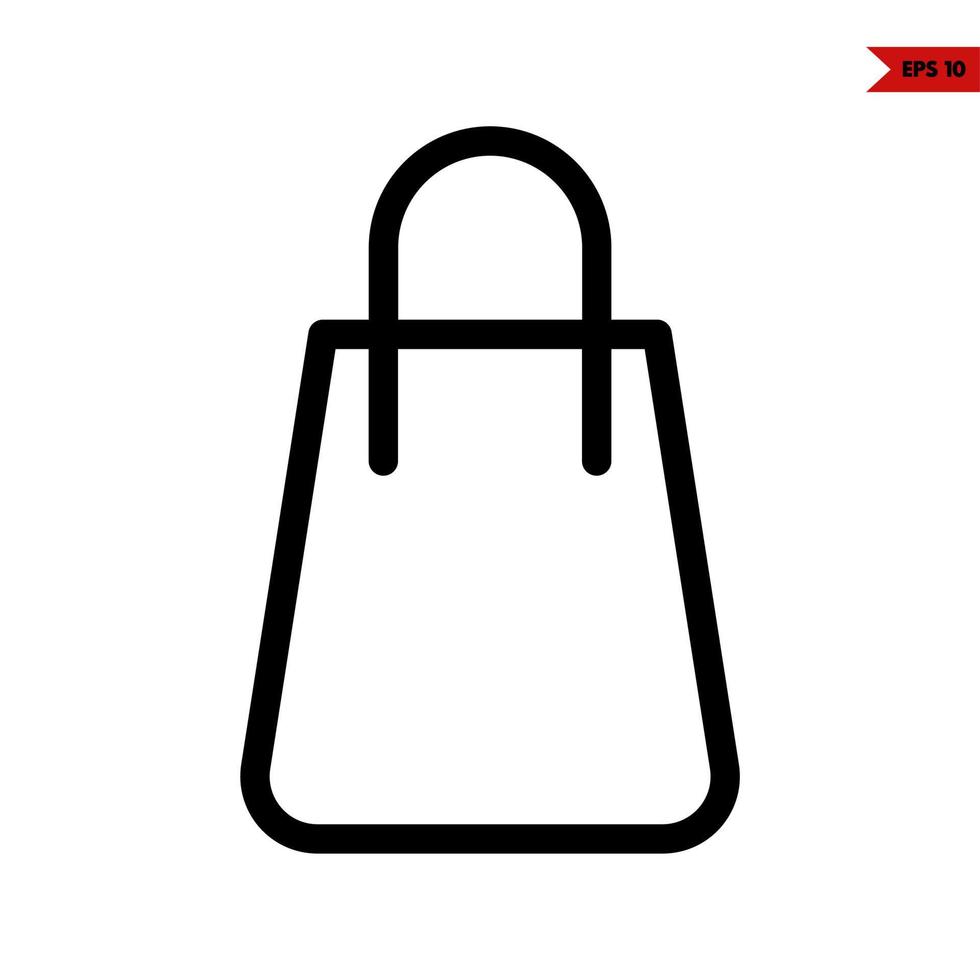 tootebag line icon vector