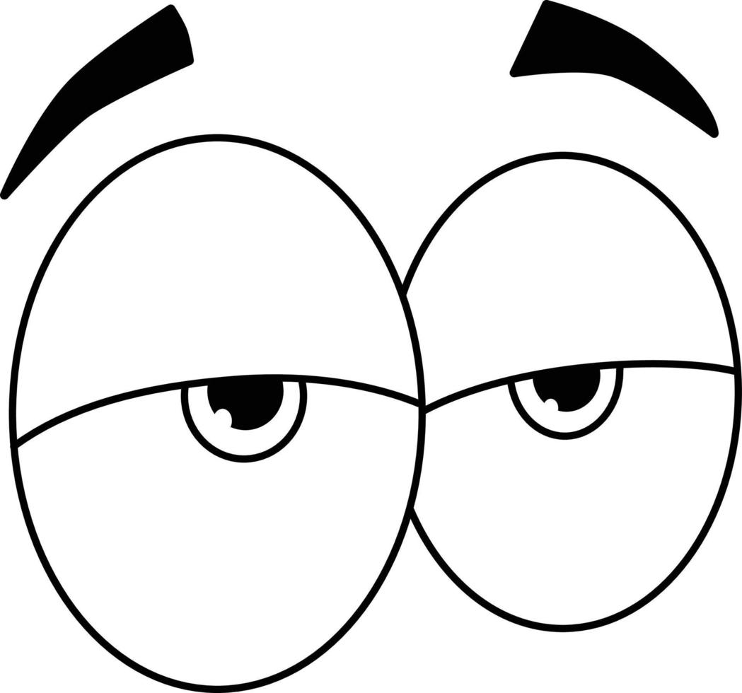 High eyes emoji vector