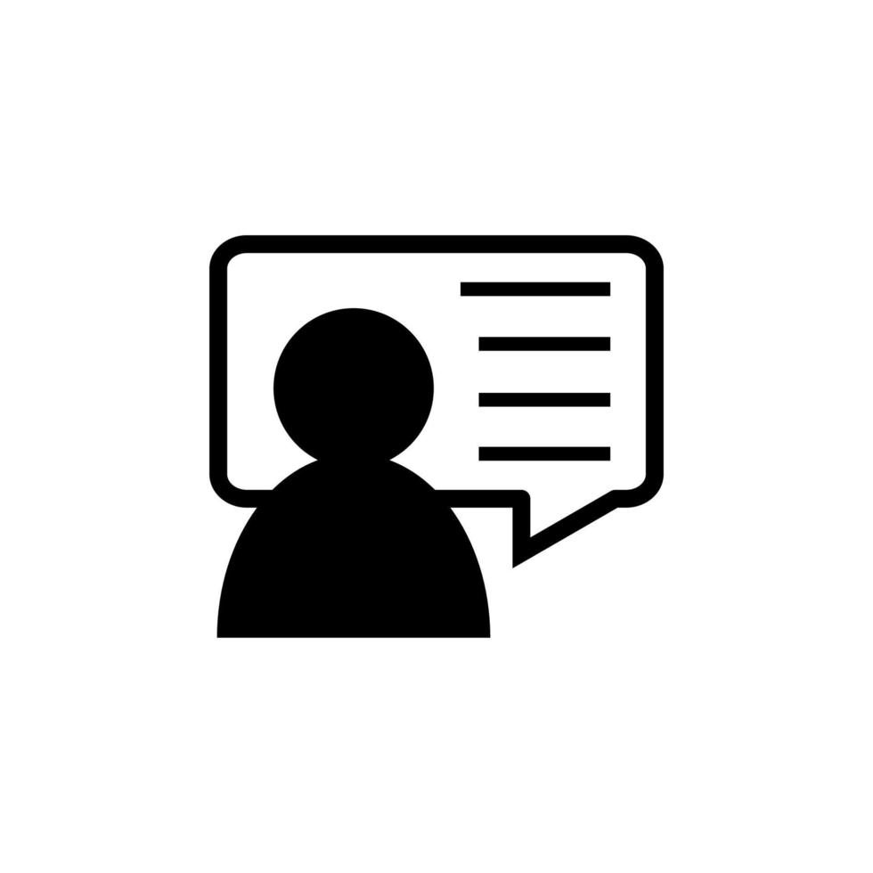 user speech chat bubble icon vector