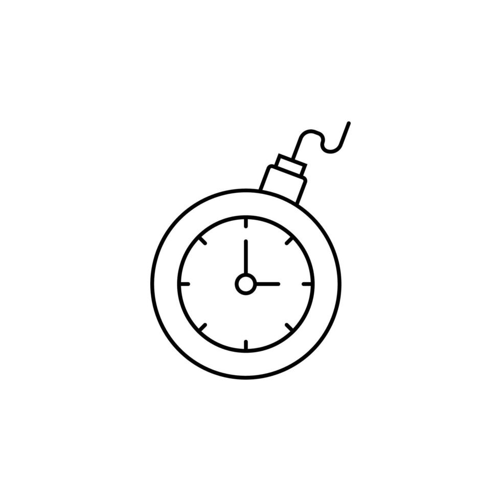 Bomb, time, clock vector icon