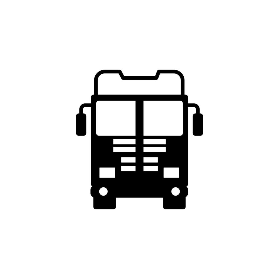front view truck, auto vector icon
