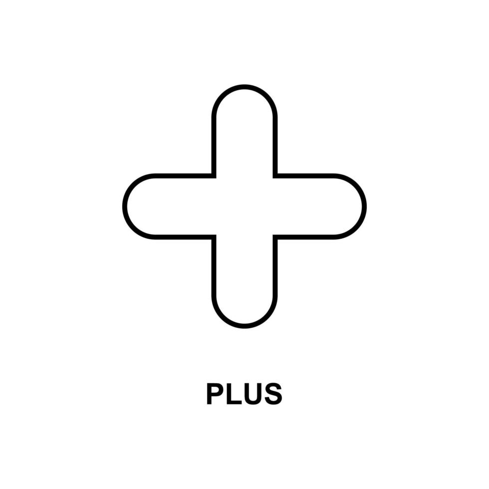 plus sign vector icon