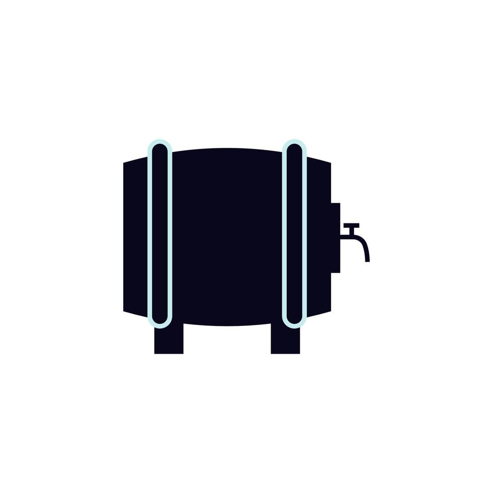 barrel of wine vector icon