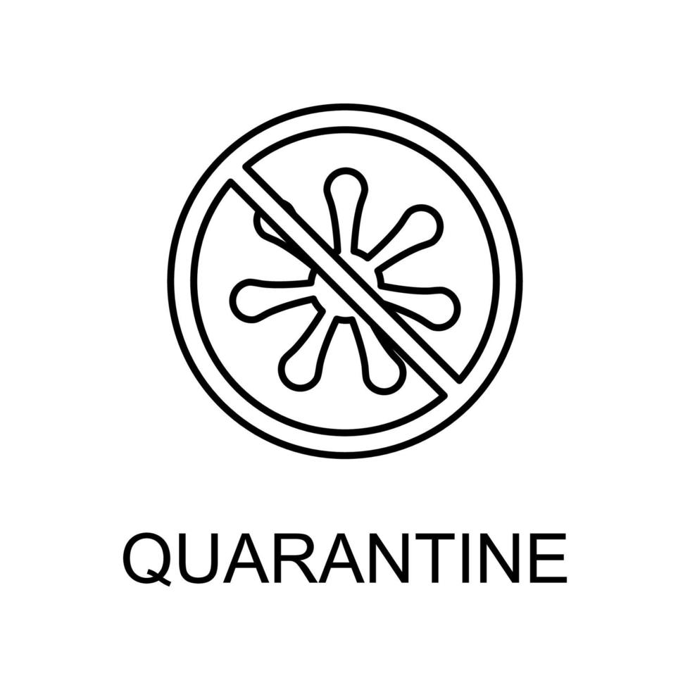 quarantine vector icon