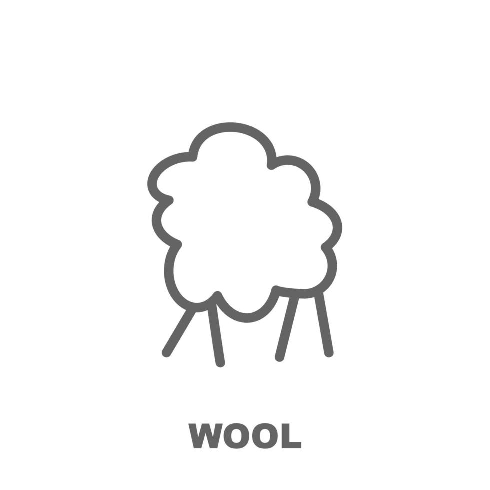 icono de vector de lana