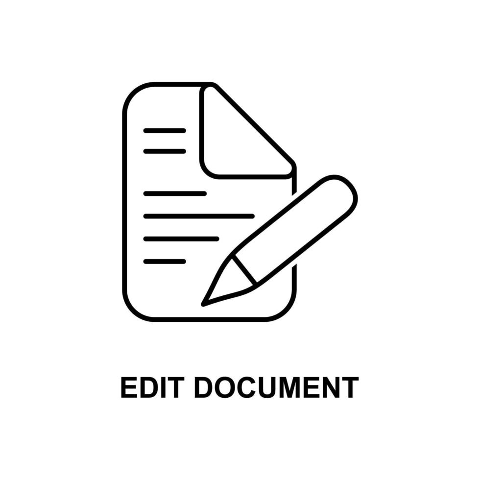 edit document vector icon