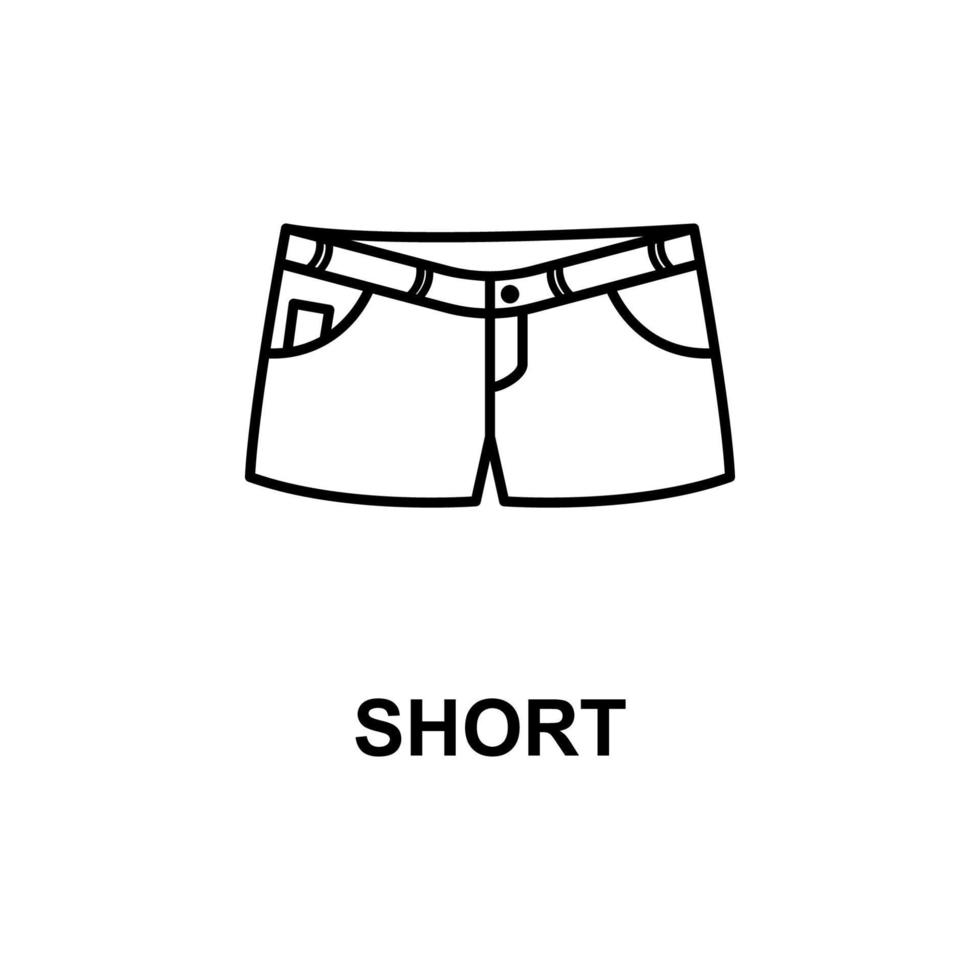 short shorts vector icon