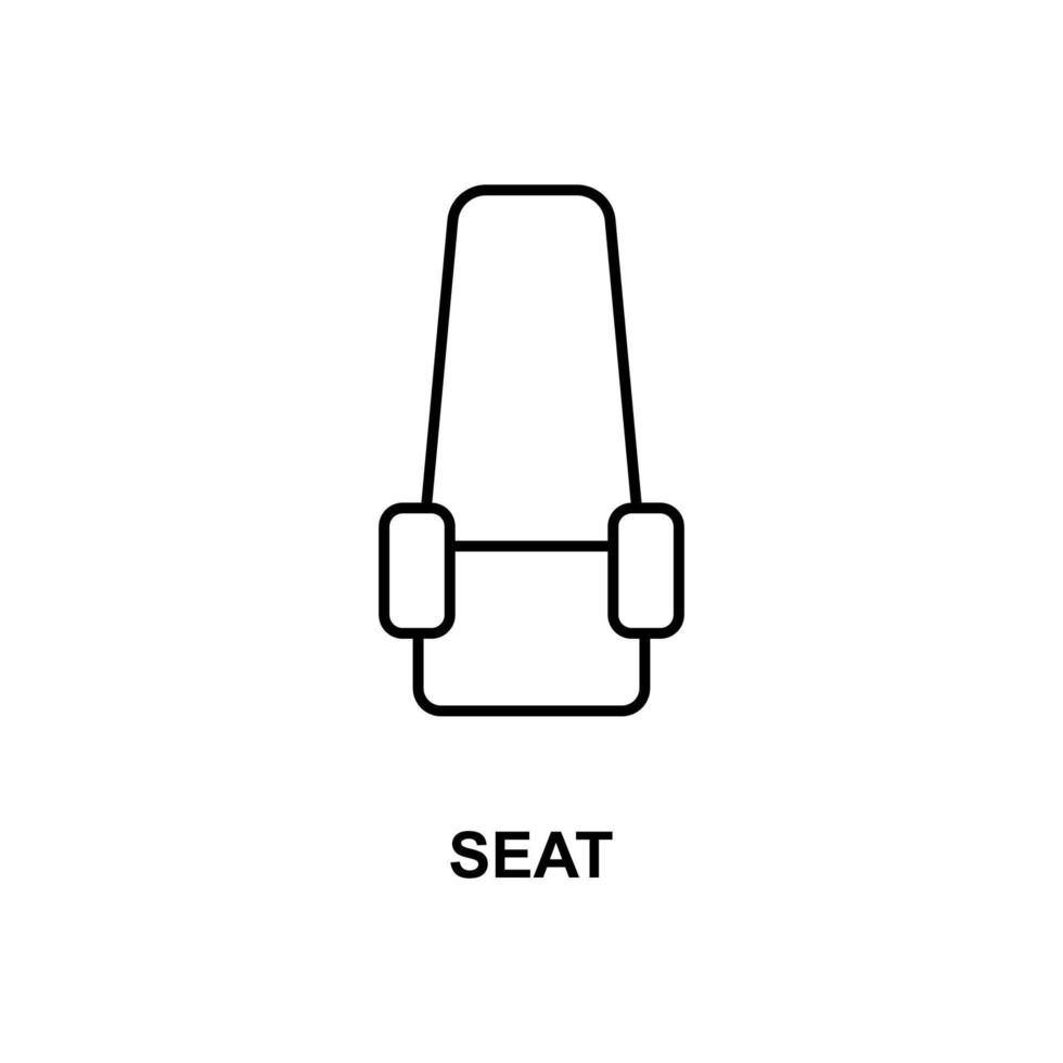 seat place vector icon