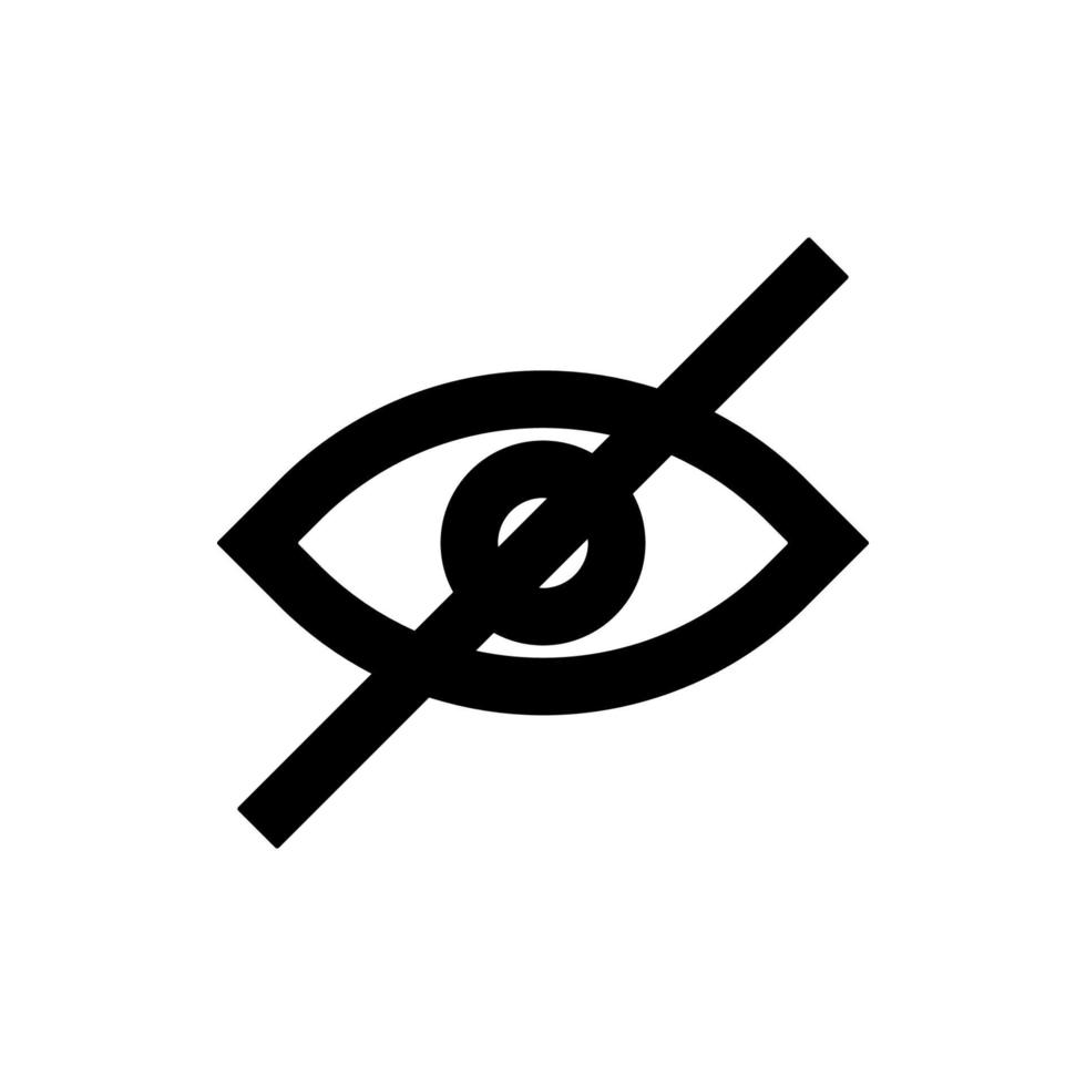 hidden invisible vector icon