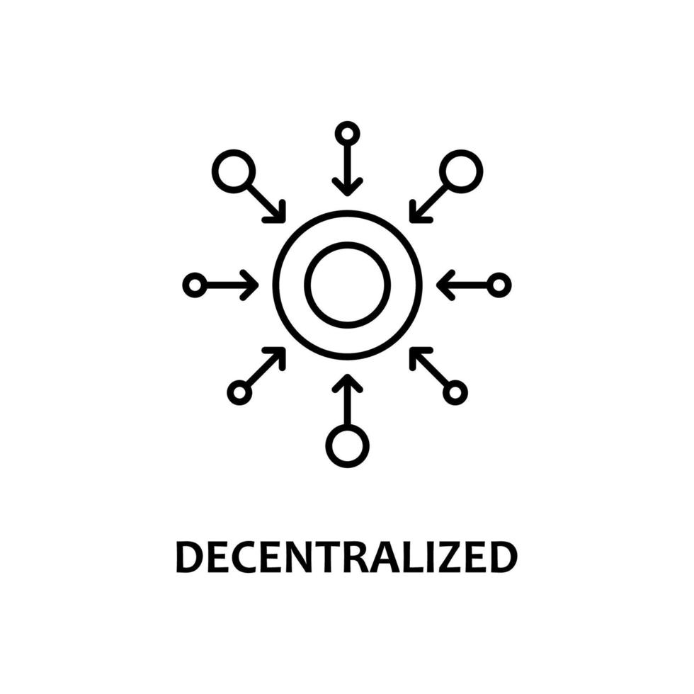 decentralized vector icon