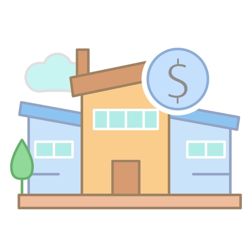 House price sign vector icon