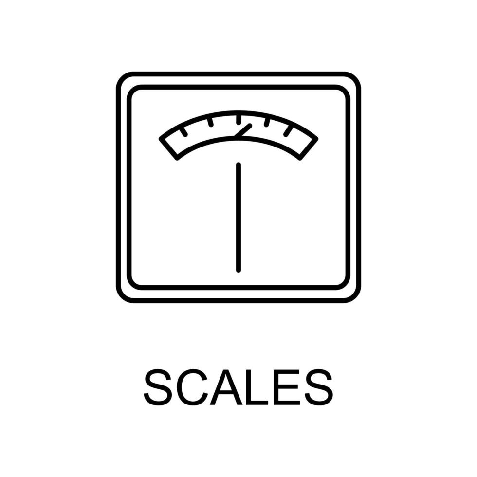 scales line vector icon