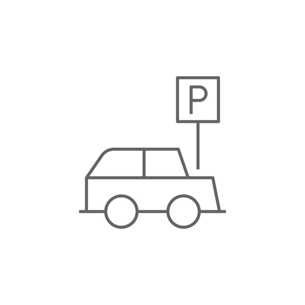 Parking, zone vector icon