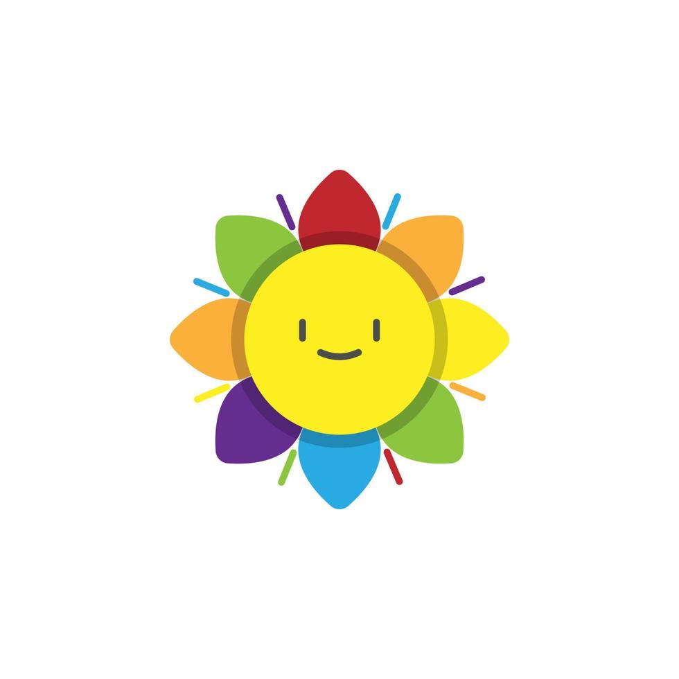 World pride day, suncolor vector icon