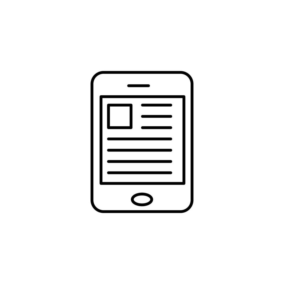 editorial, tablet vector icon