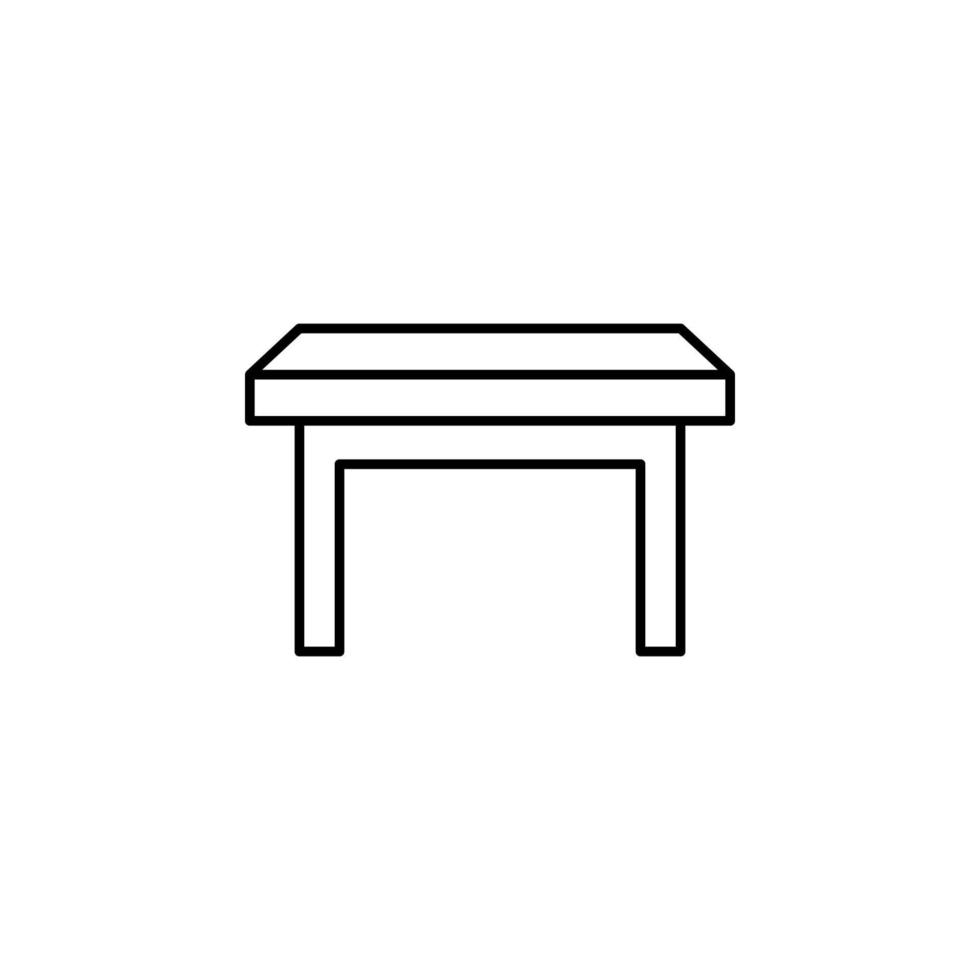 picnic table vector icon