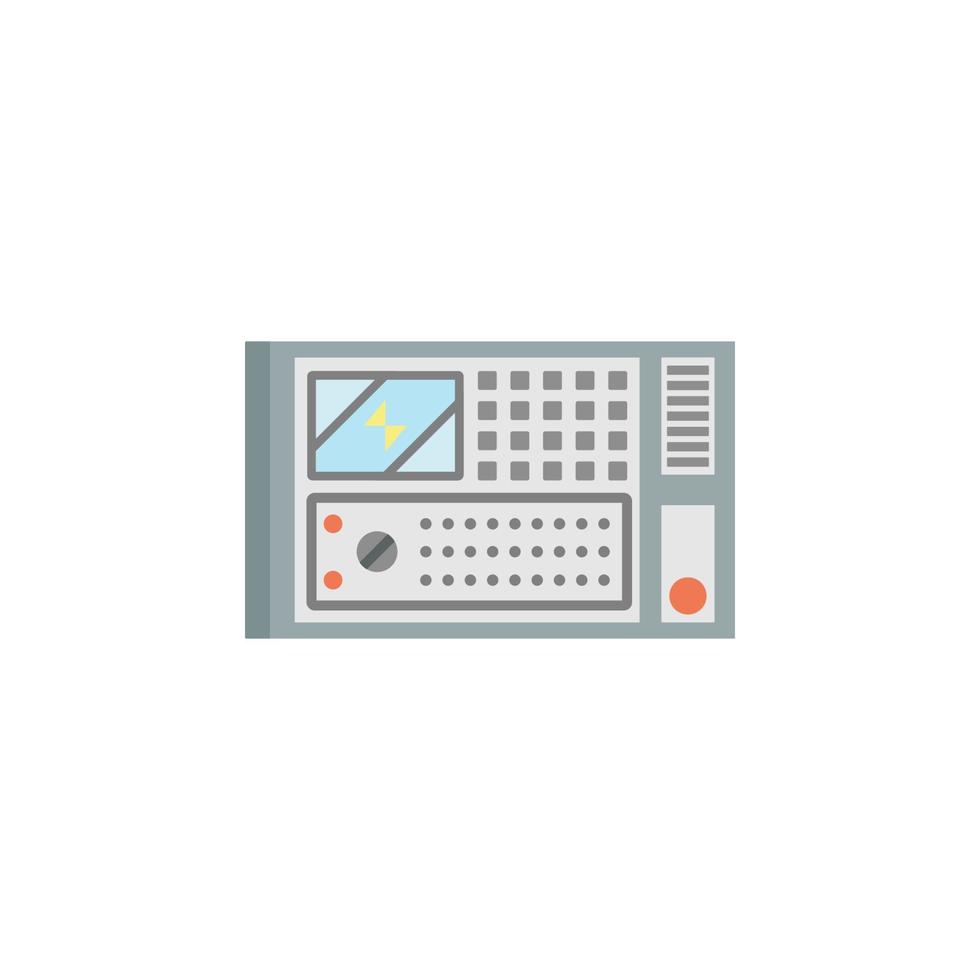 colored control panel production vector icon