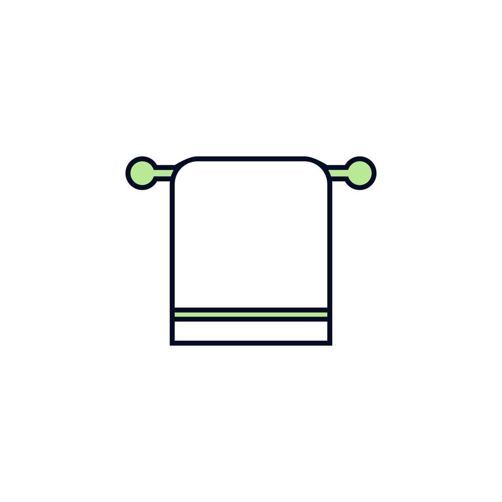 towel on a hanger vector icon