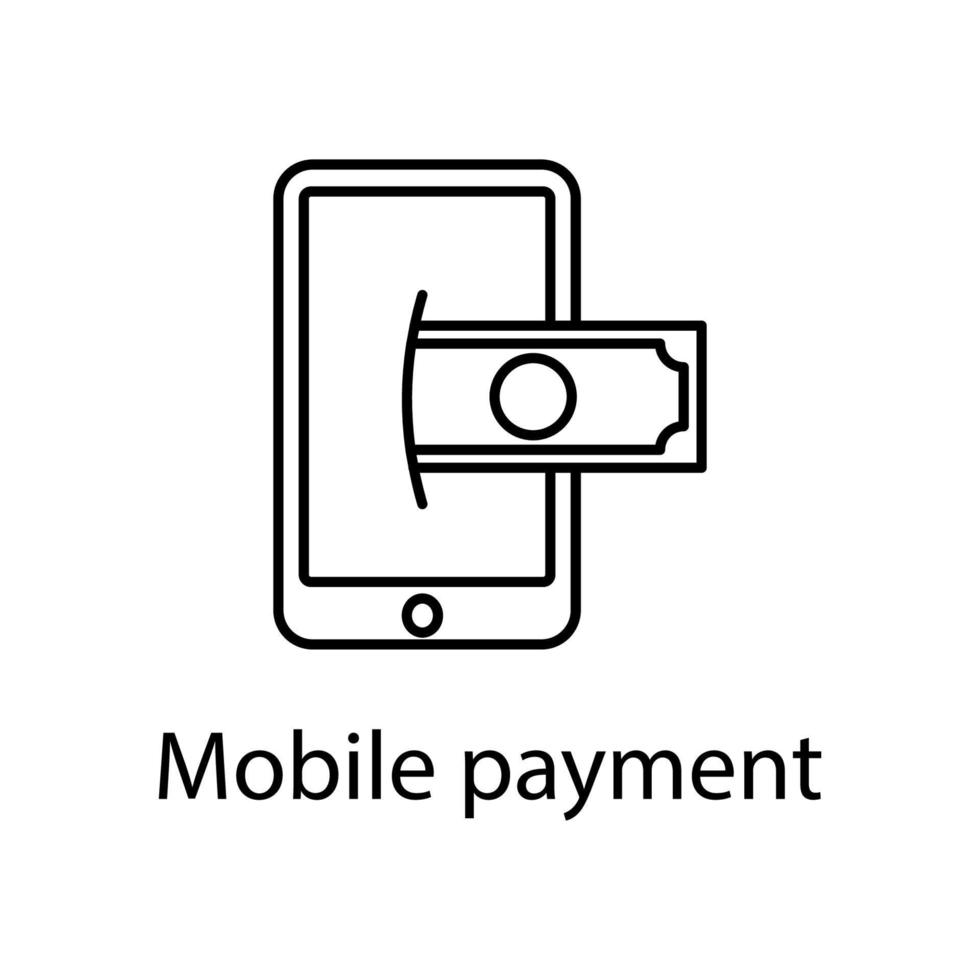 mobile payment vector icon
