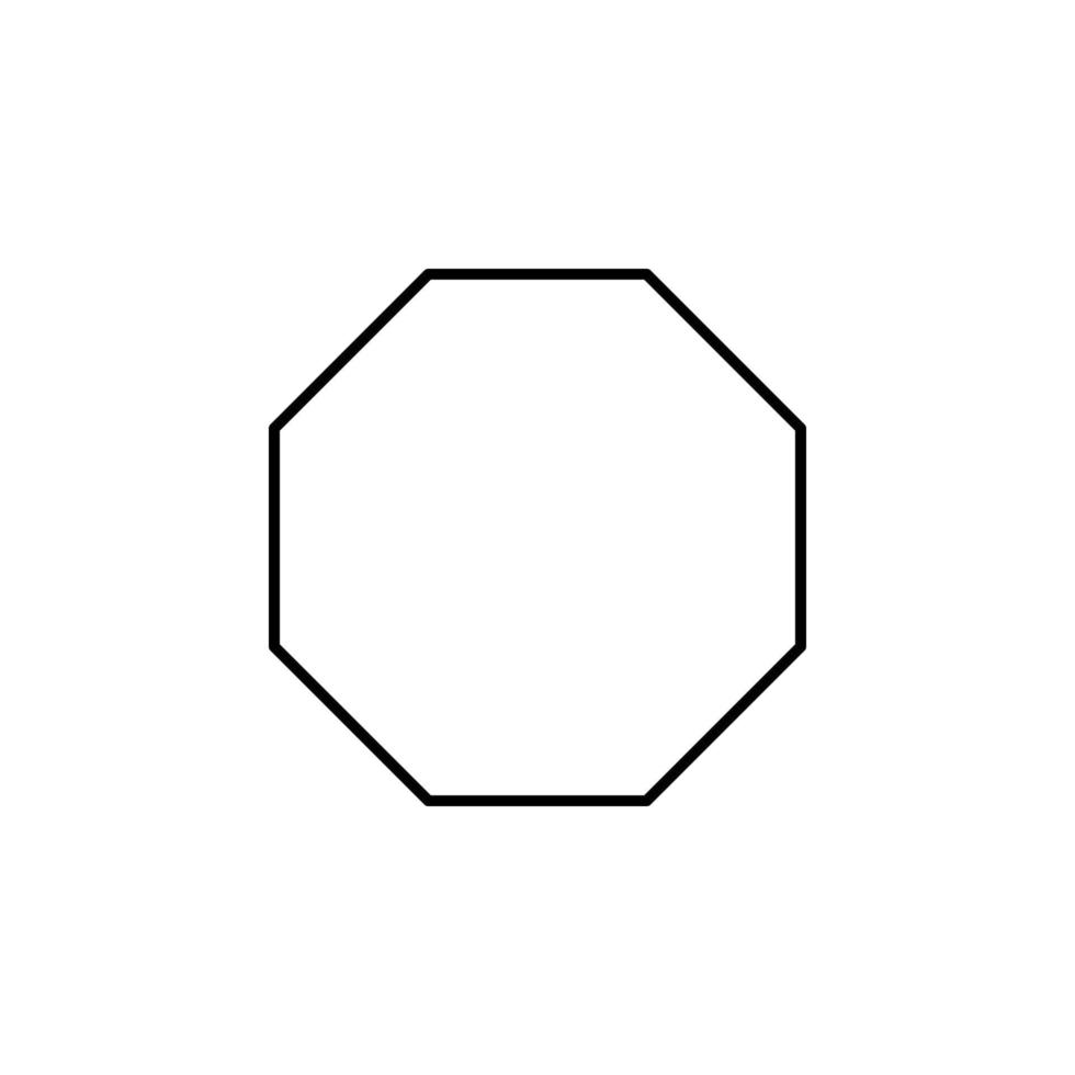 octagon vector icon