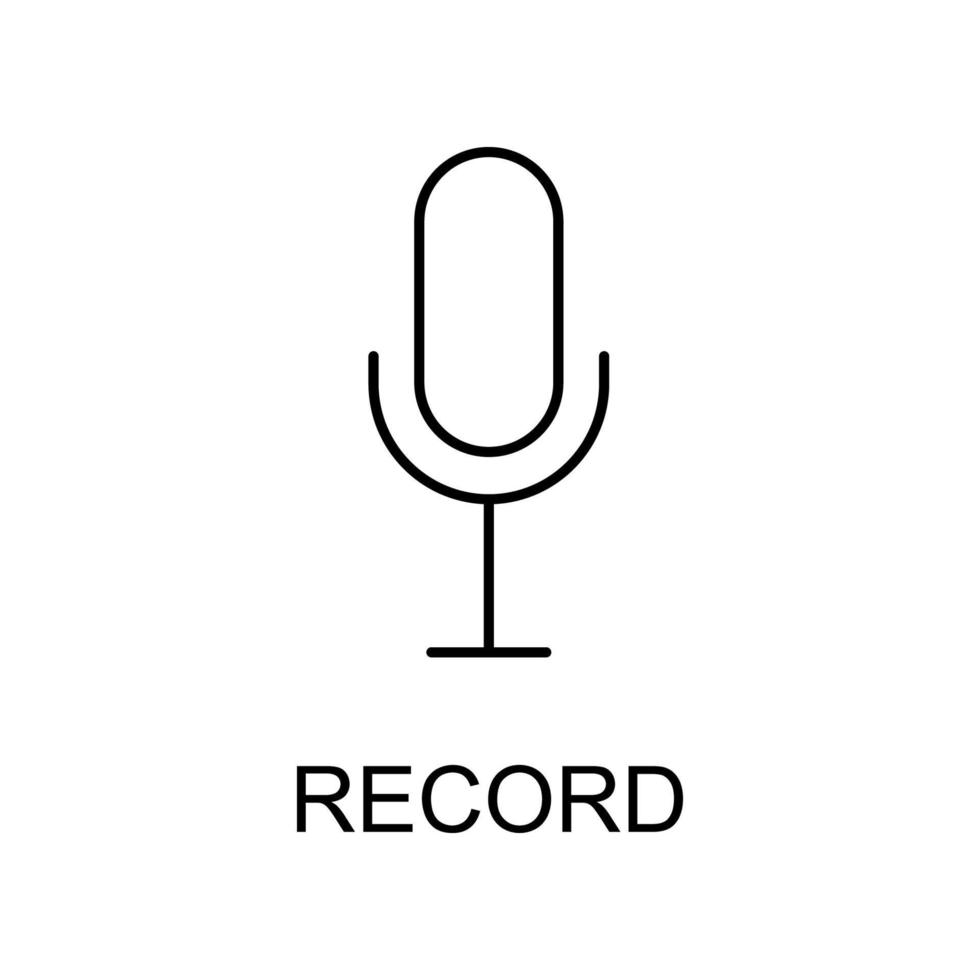 record microphone vector icon