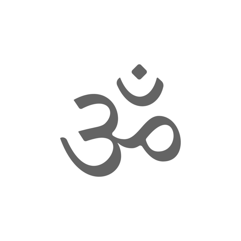 Hinduism Om vector icon