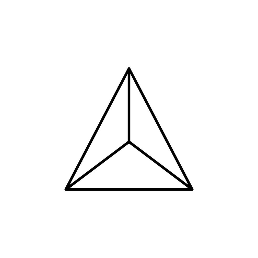 3d triángulo vector icono