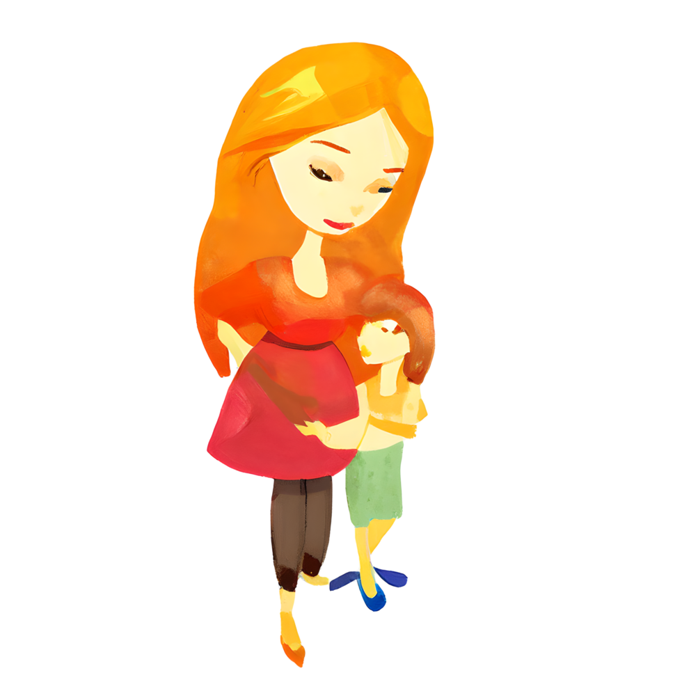 happy mother day illustration water color png