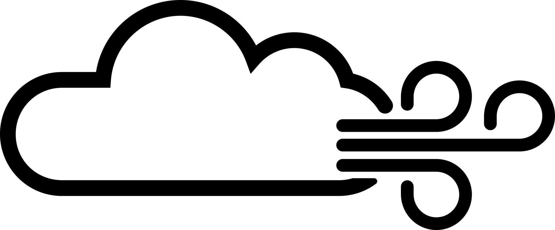 viento nubes icono clima pronóstico pictograma. viento icono, viento soplo Ventoso clima. aire iconos, garabatear viento. vientos y nubes clima símbolo. viento velocidad icono. vector