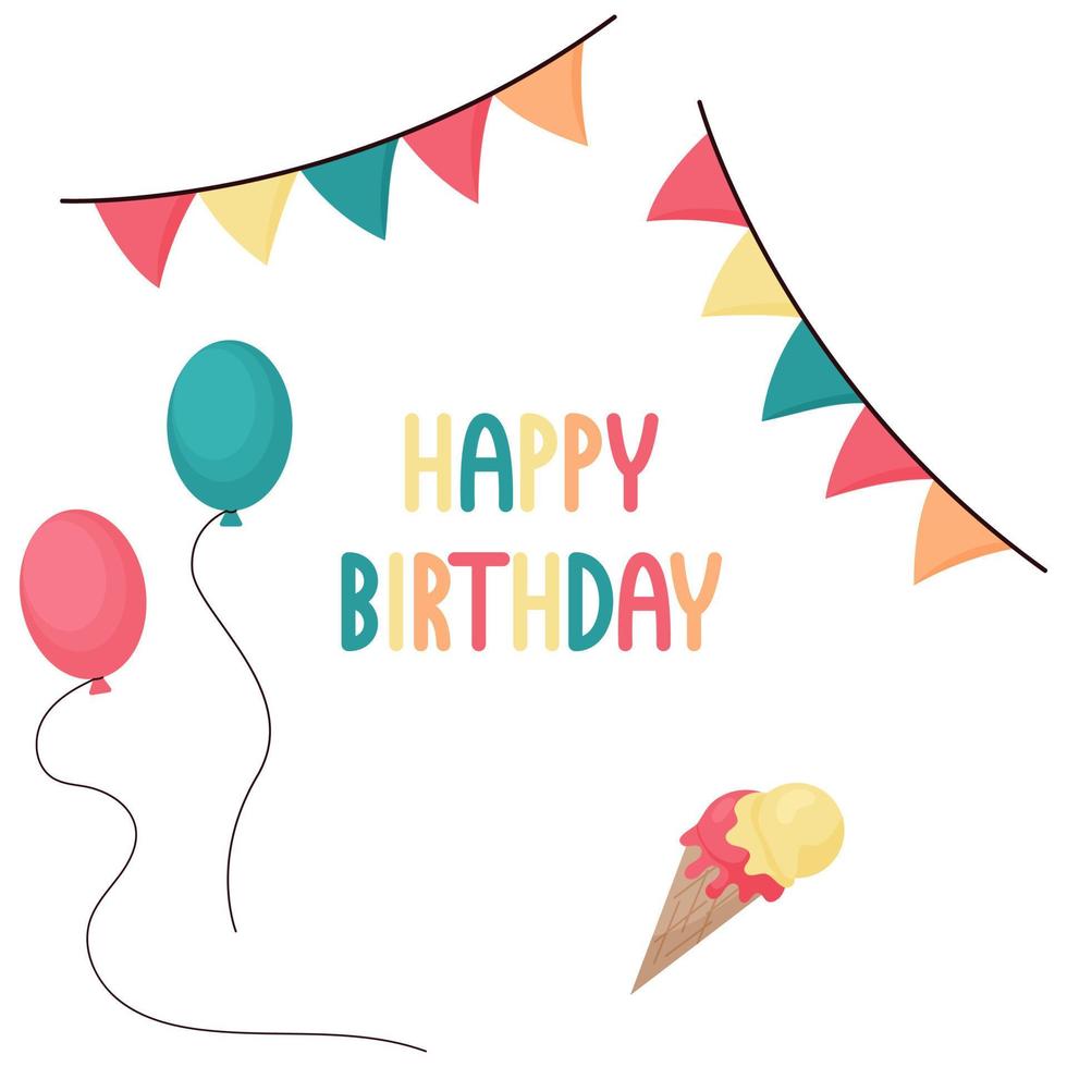 happy birthday clip art vector