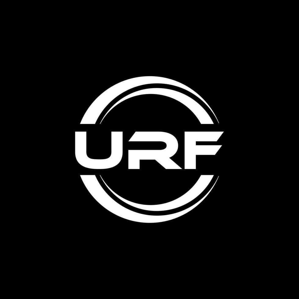 urf letra logo diseño en ilustración. vector logo, caligrafía diseños para logo, póster, invitación, etc.