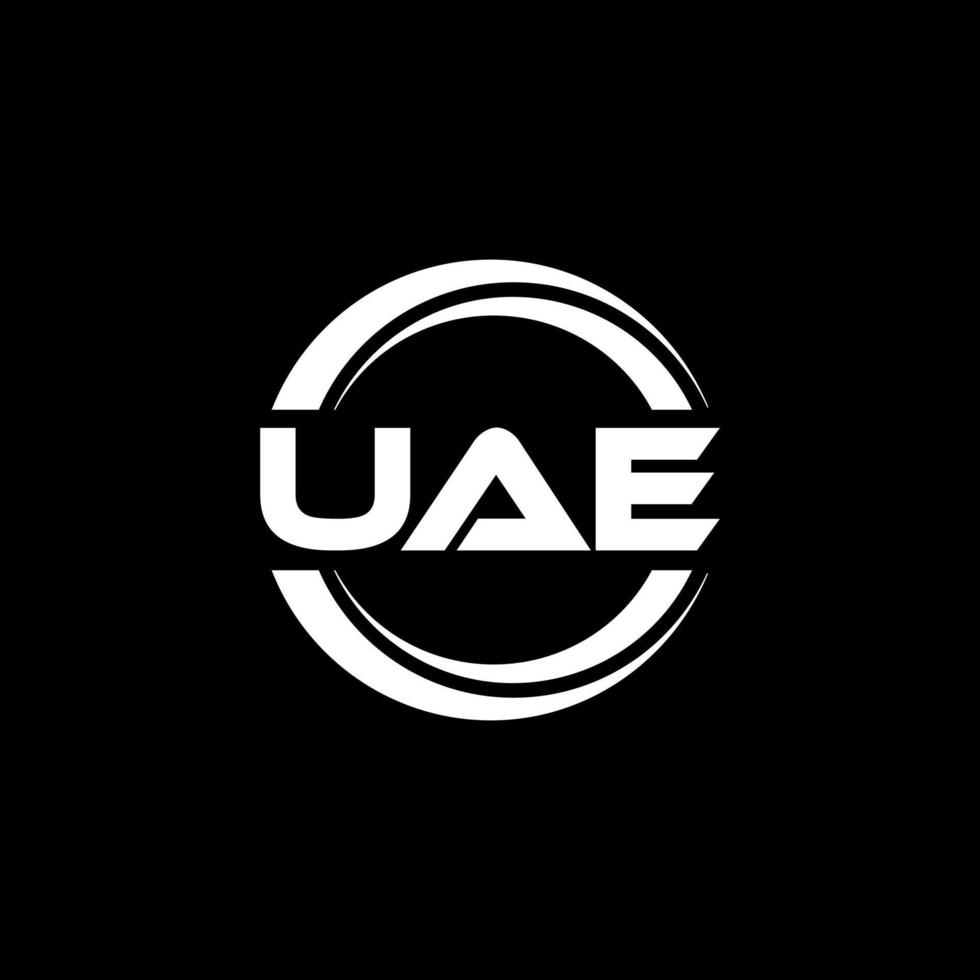 uae letra logo diseño en ilustración. vector logo, caligrafía diseños para logo, póster, invitación, etc.