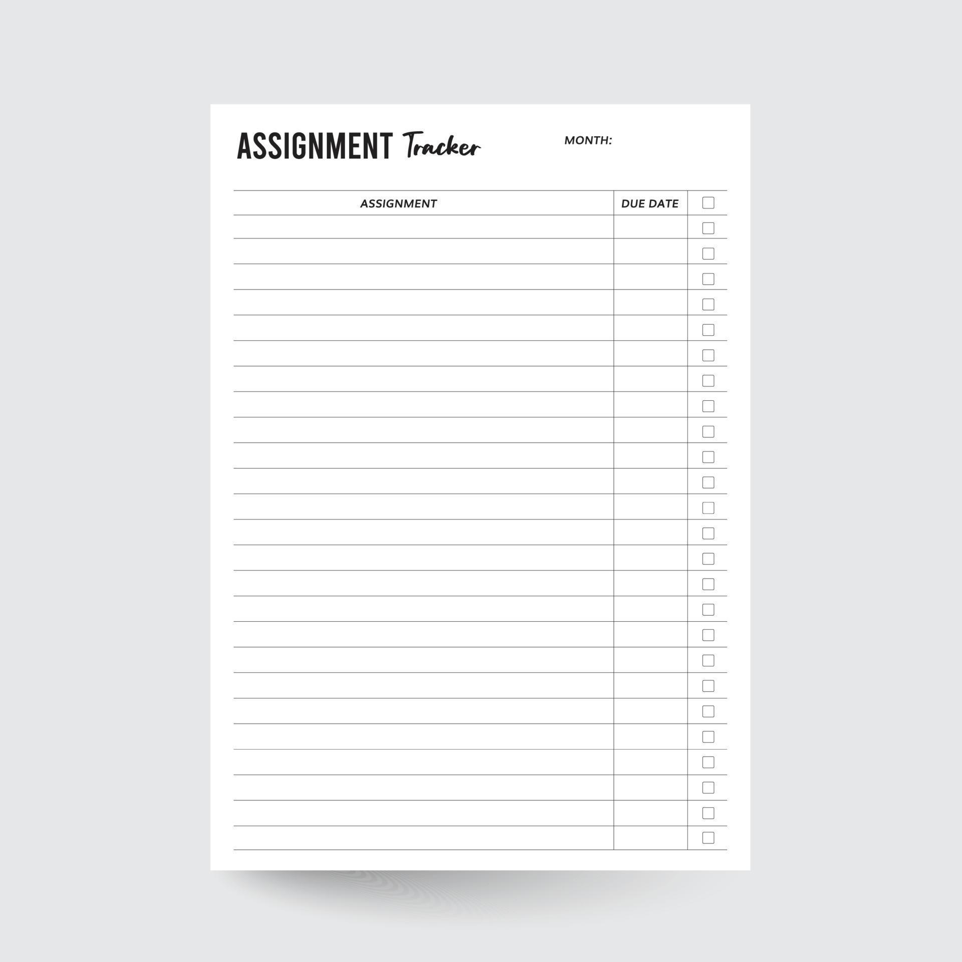 Assignment Tracker Homework Tracker Assignment Log Study Planner assignment-tracker-homework-tracker-assignment-log-study-planner