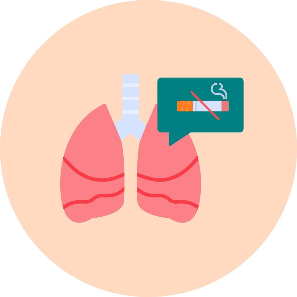 icono de vector de pulmones