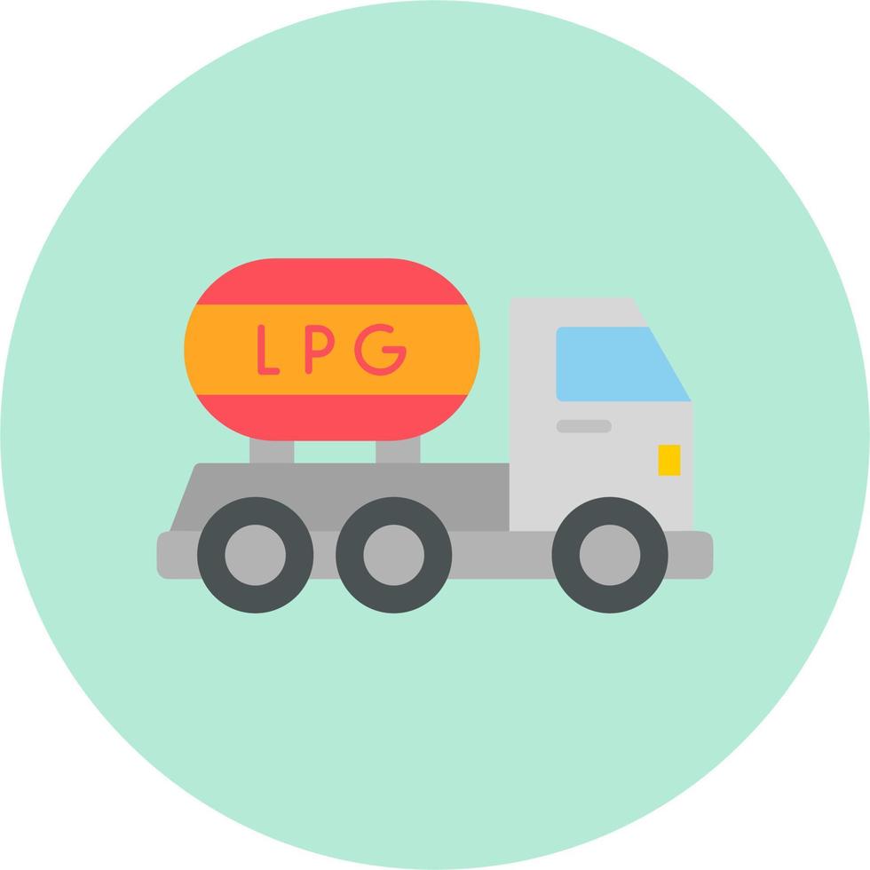 Gas Truck Vector Icon