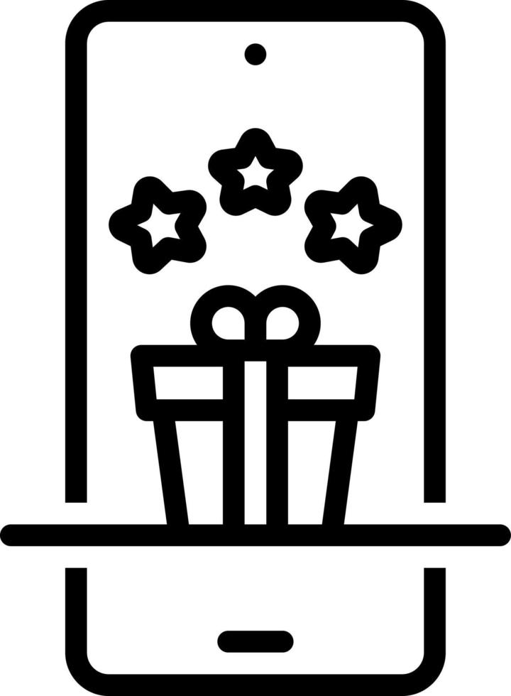 line icon for reward vector
