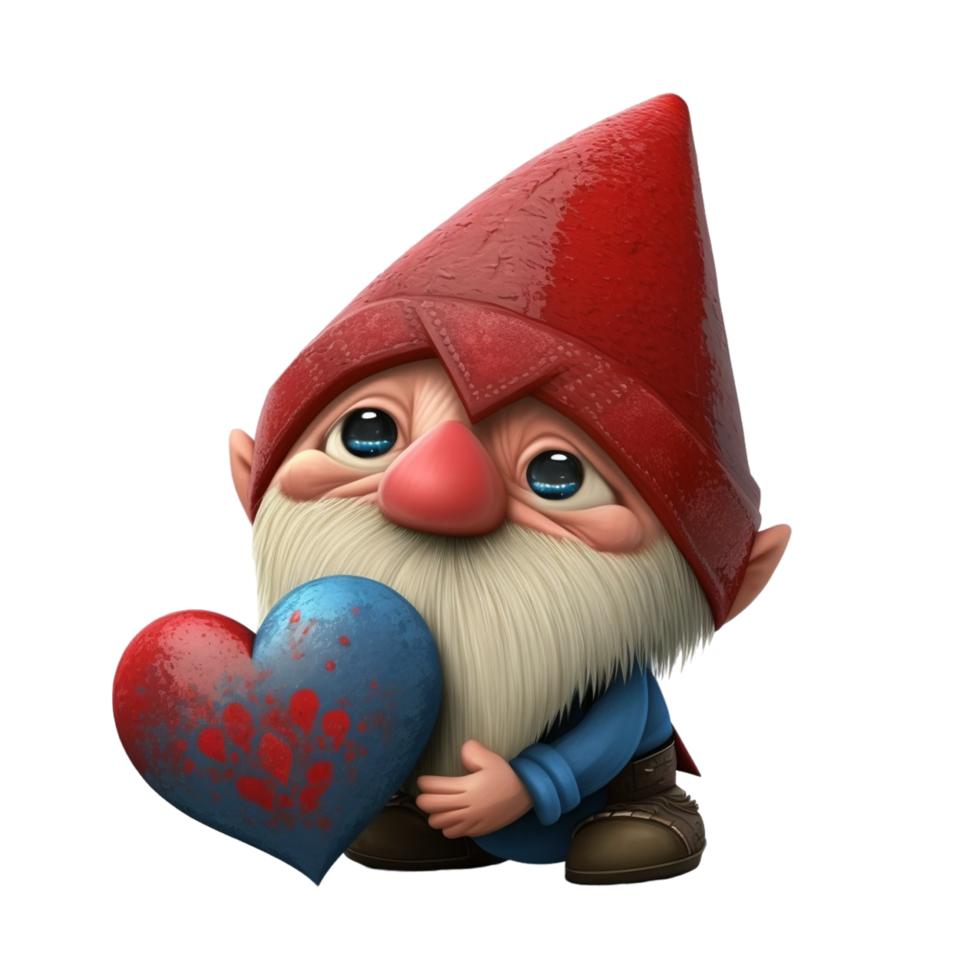 Valentine Day Gnome With Heart png