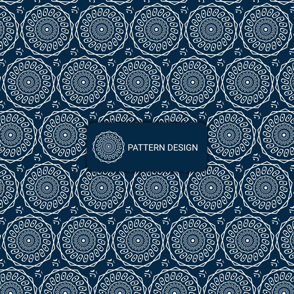 Vector floral geometric pattern