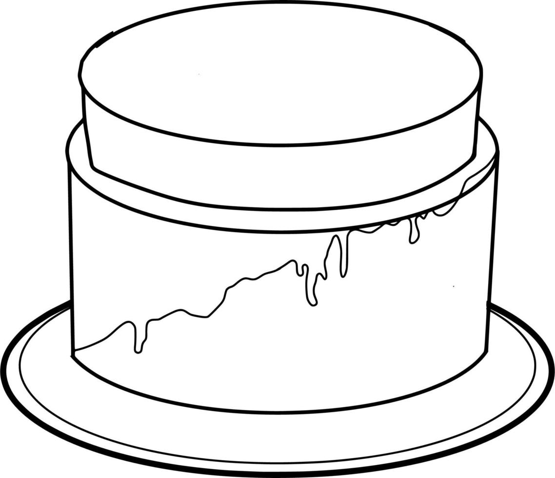 Delicious Cake Sketch vector