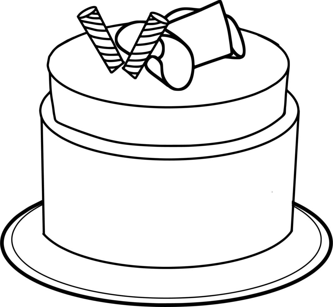 Delicious Cake Sketch vector