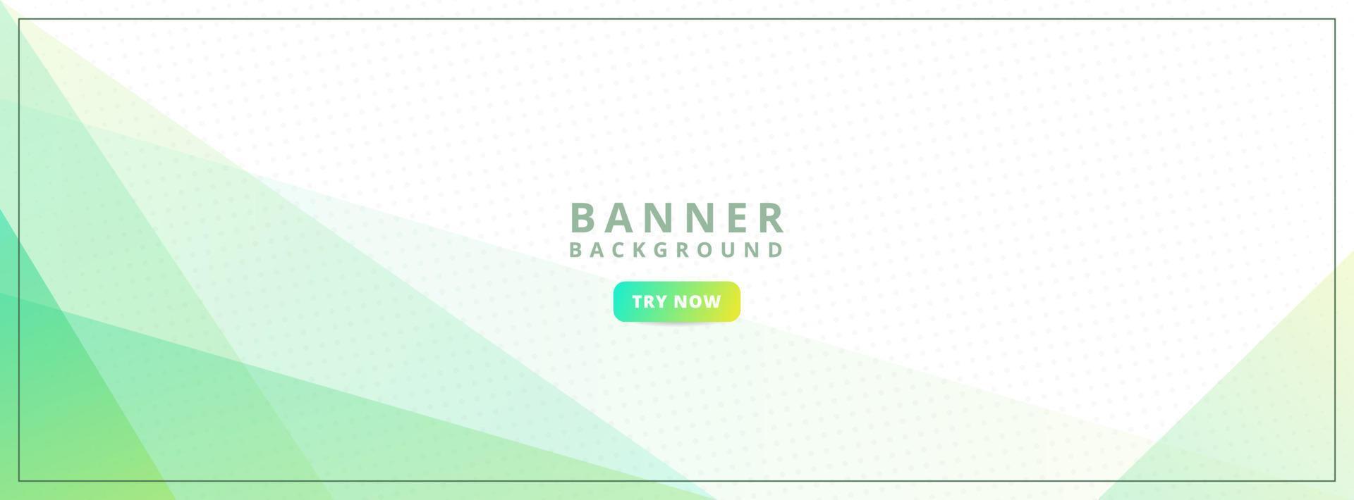 banner background. colorful, gradations of green and yellow. abstract geometrics vector