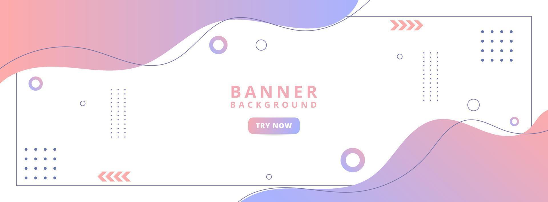 banner background. colorful, gradations of pink and purple. wave effect. geometric vector