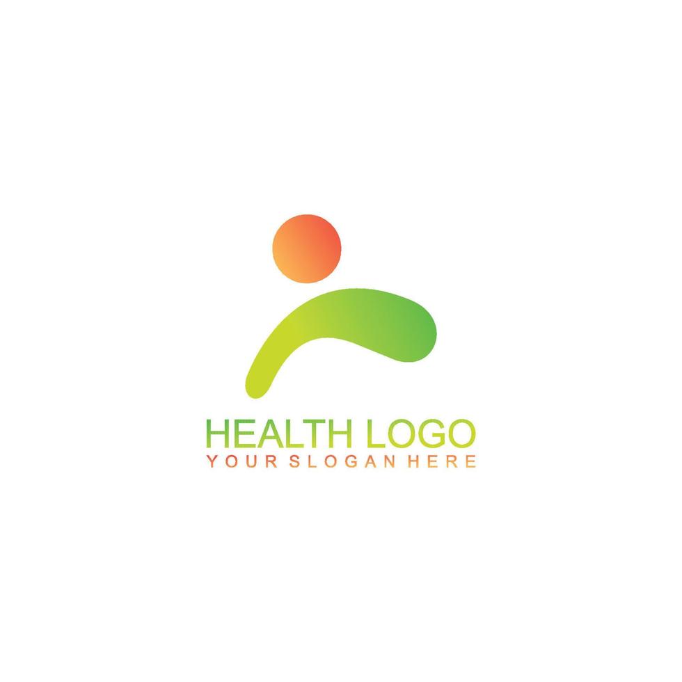 Human care logo design template vector