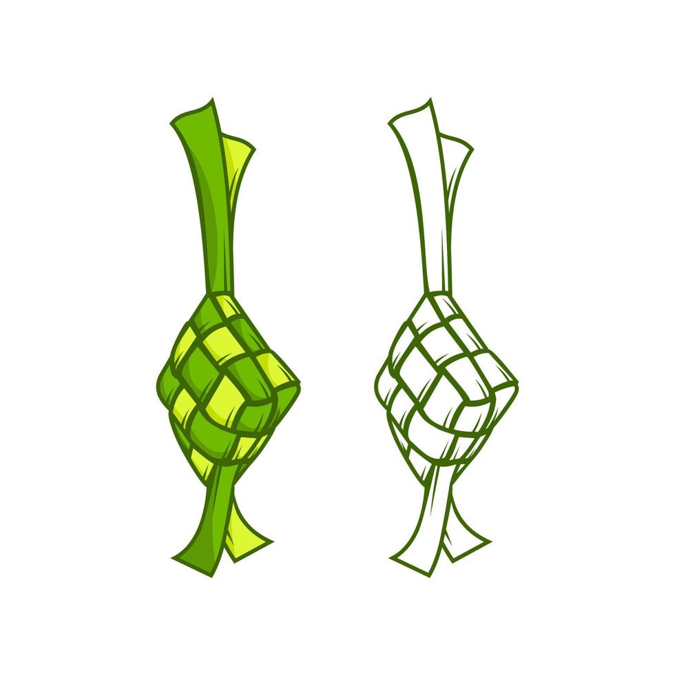 ketupat diseño vector